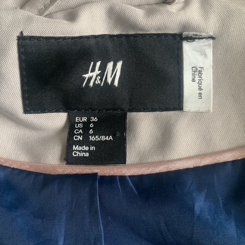 H&M trench coat size 6 in beige - Picture 6 of 8